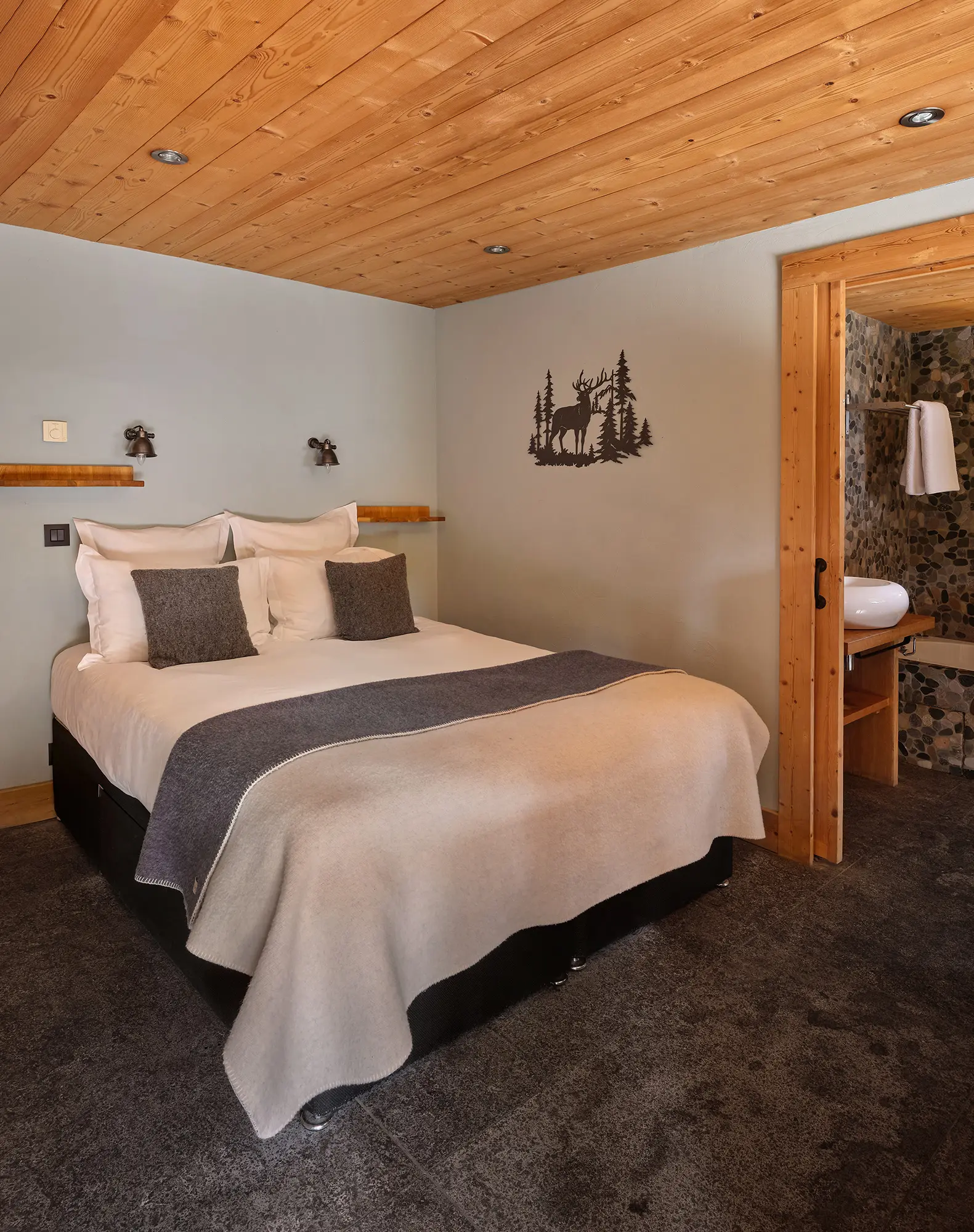 Location Chalets Chamonix - Chalet Granit Les Rives d'Argentière - chambre