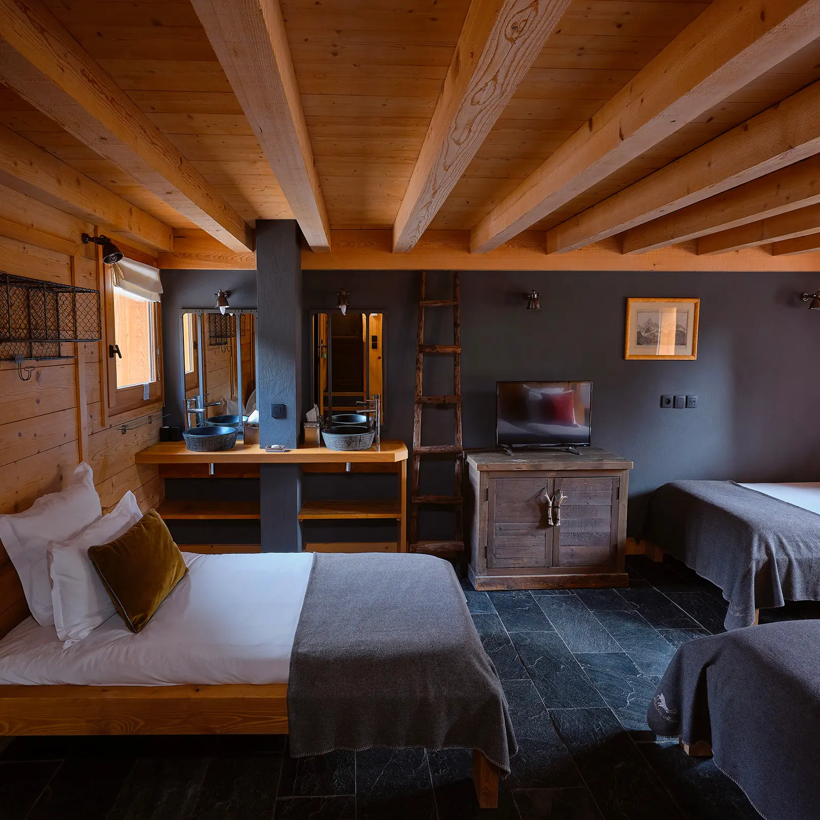 Location Chalets Chamonix - Chalet Ardoise Les Rives d'Argentière - chambre