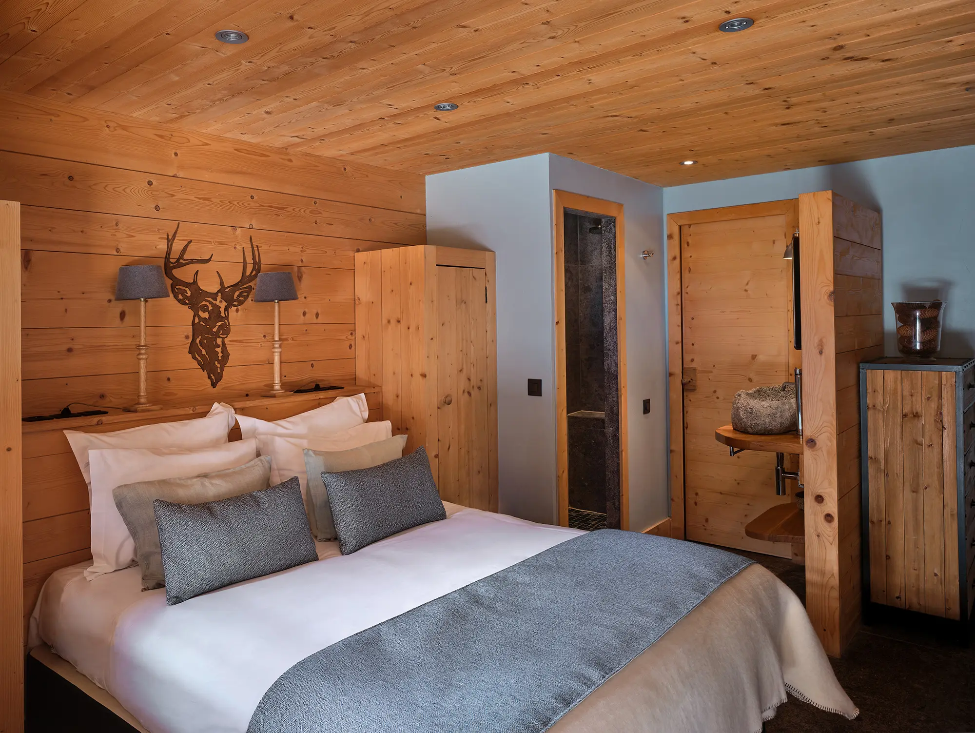 Location Chalets Chamonix - Chalet Granit Les Rives d'Argentière - chambre