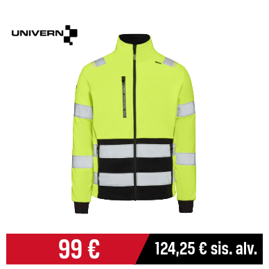 Univern tuulenpitävä huomiofleecetakki Bryne 98321 LK 3