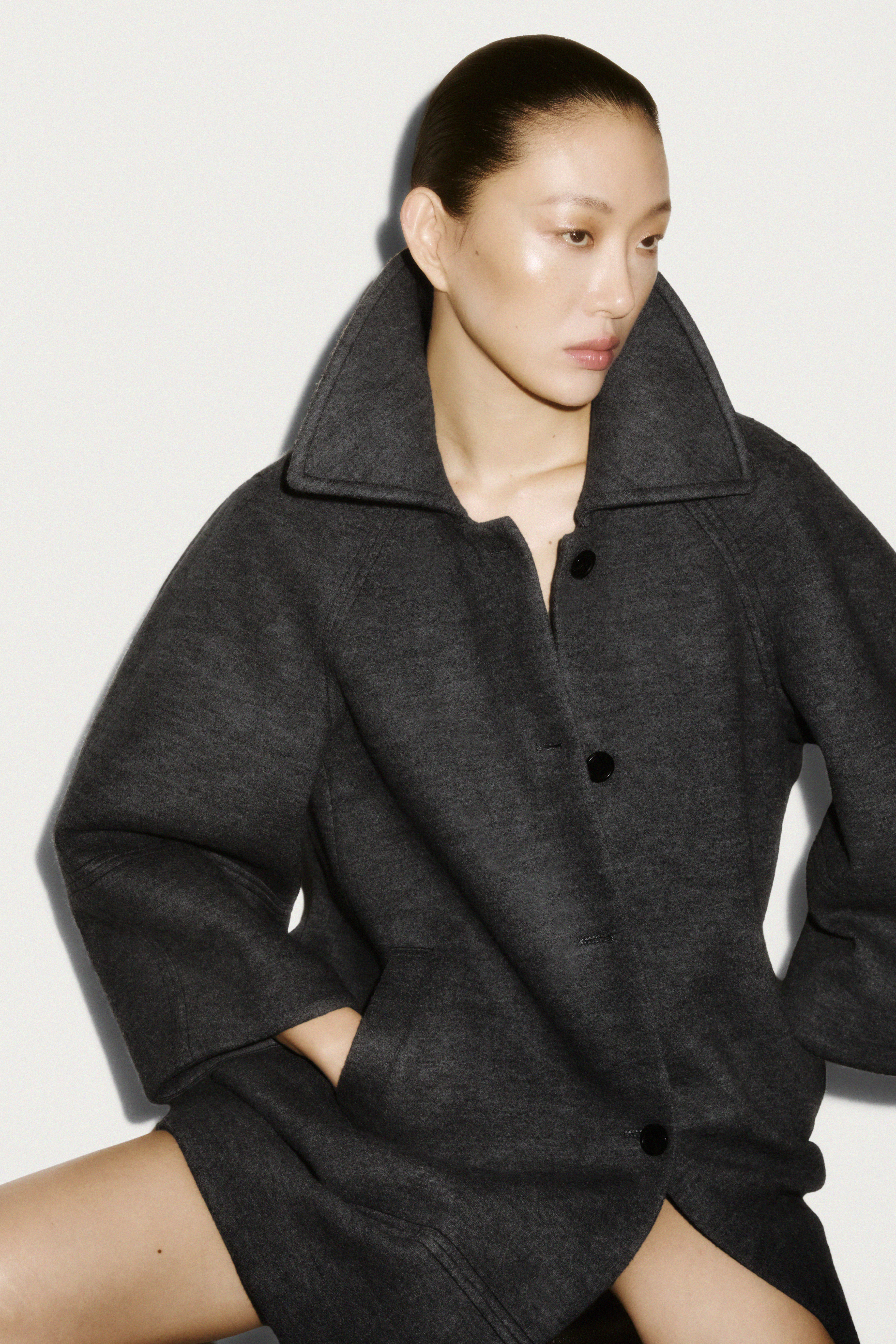 THE FLARED SILK SKIRT - BLACK | COS