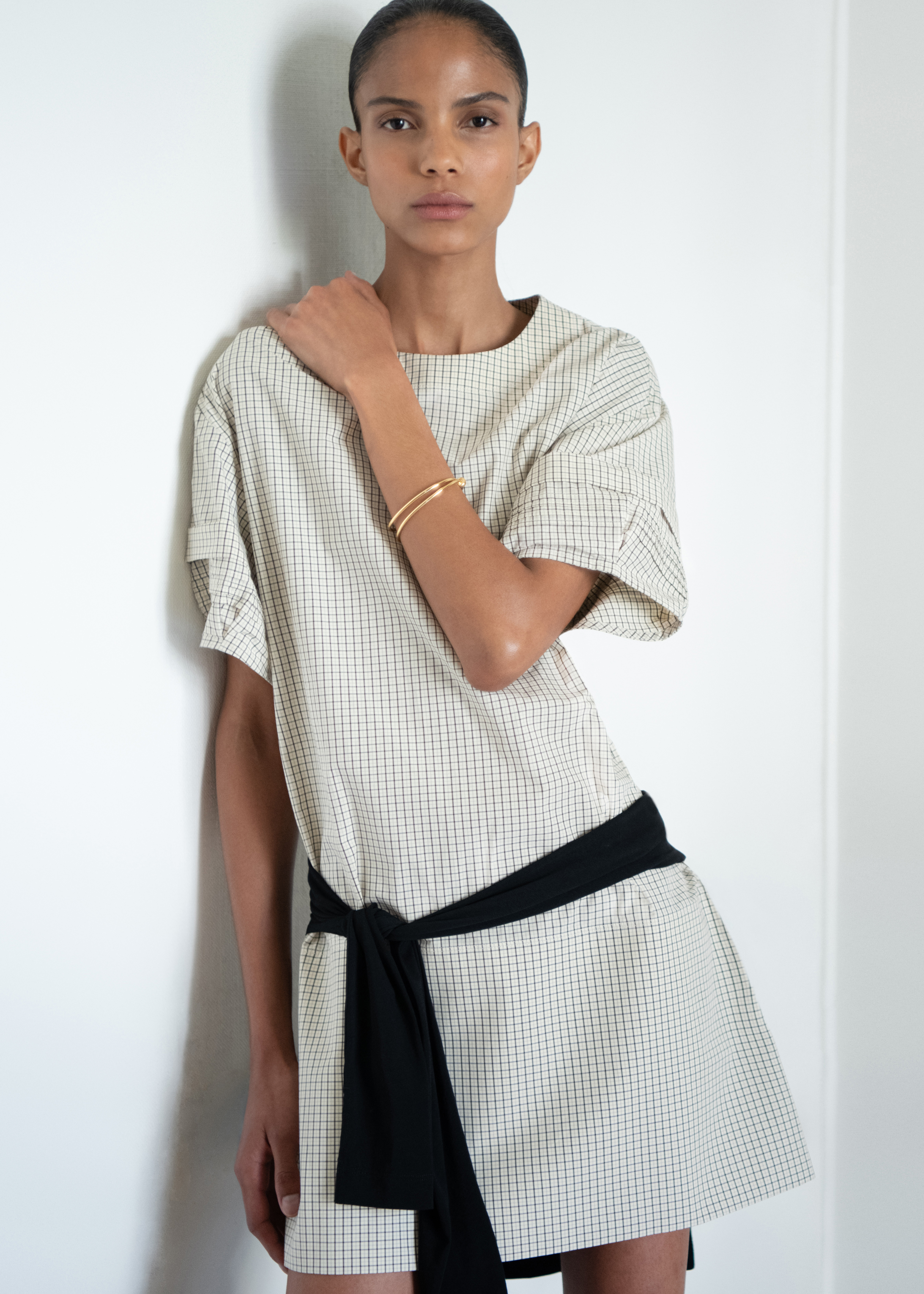 DRAPED BLOUSE - APRICOT | COS