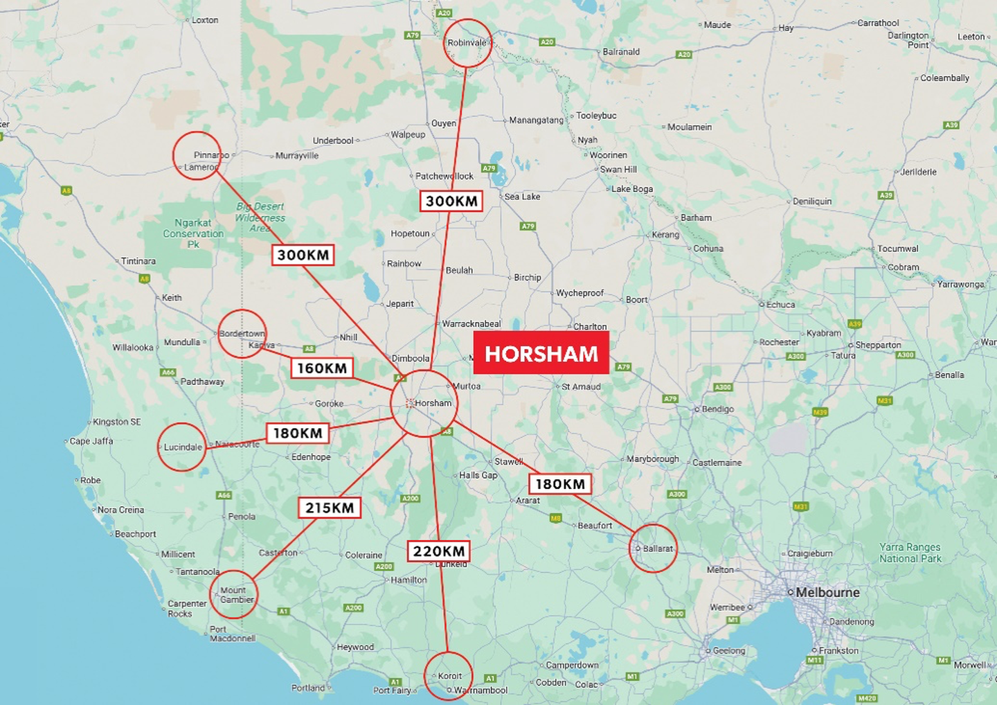 HORSHAM MAP