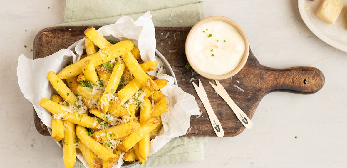 Herb & Garlic Parmesan Fries- Liggend