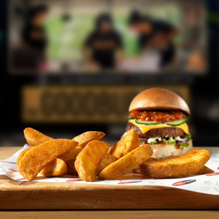 Seasoned Wedges Hamburger SQUARE