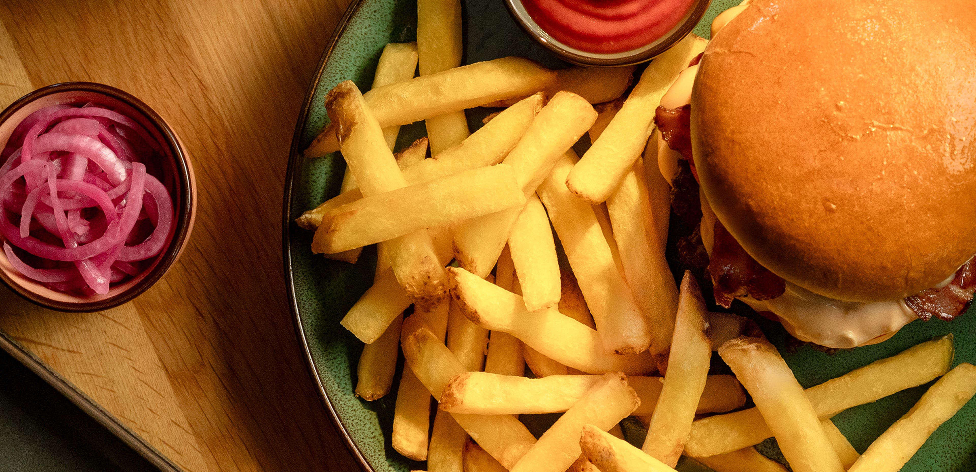 Chef's Harvest with smash burger