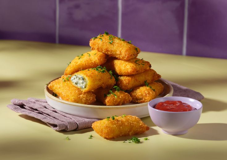 Cream Cheese Pockets on plate landscape
