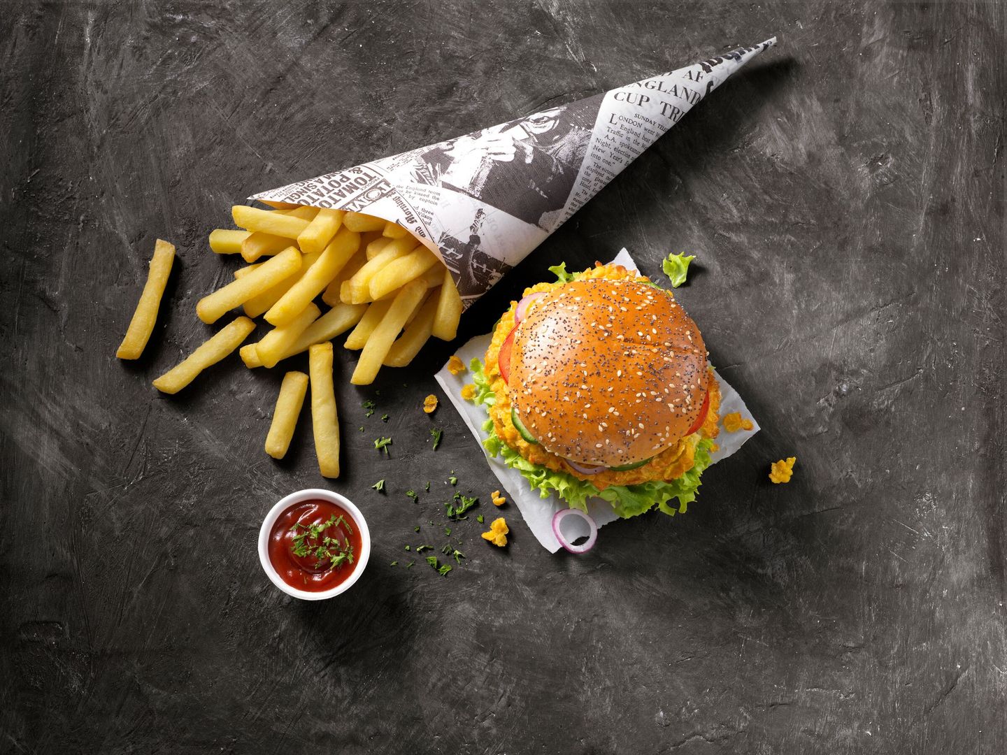 Chef's Harvest Frozen 12mm Fast Casual chicken burger