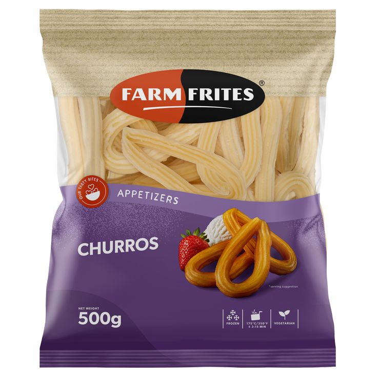 Packshot bag Churros Looped Farm Frites