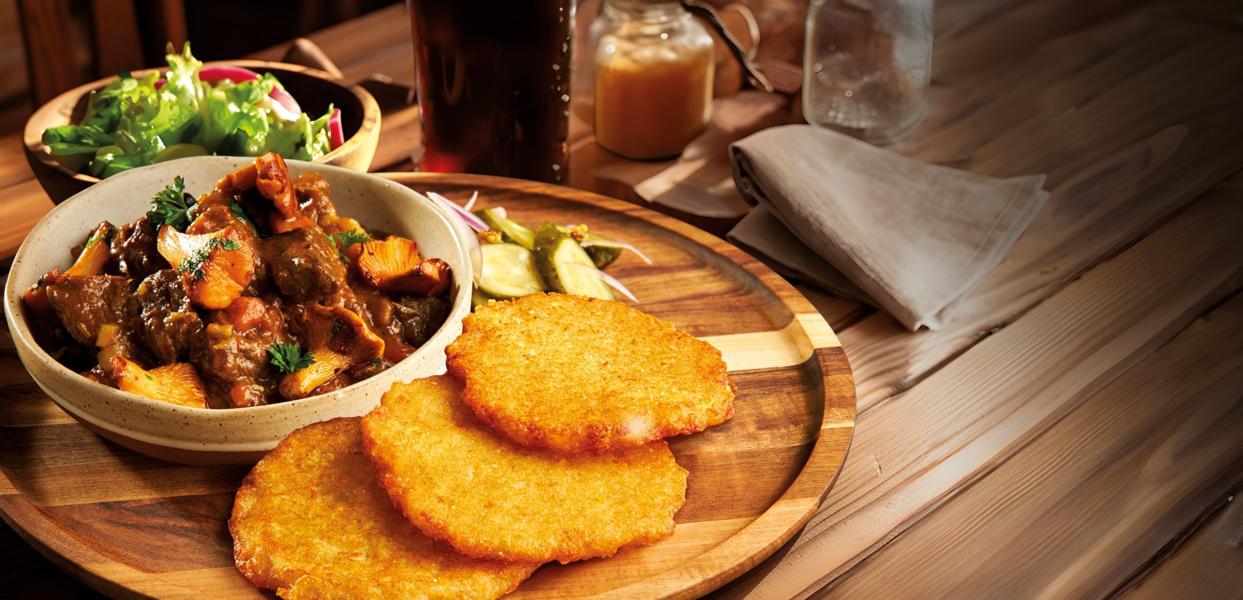 Farm Frites Placki ziemniaczane z gulaszem