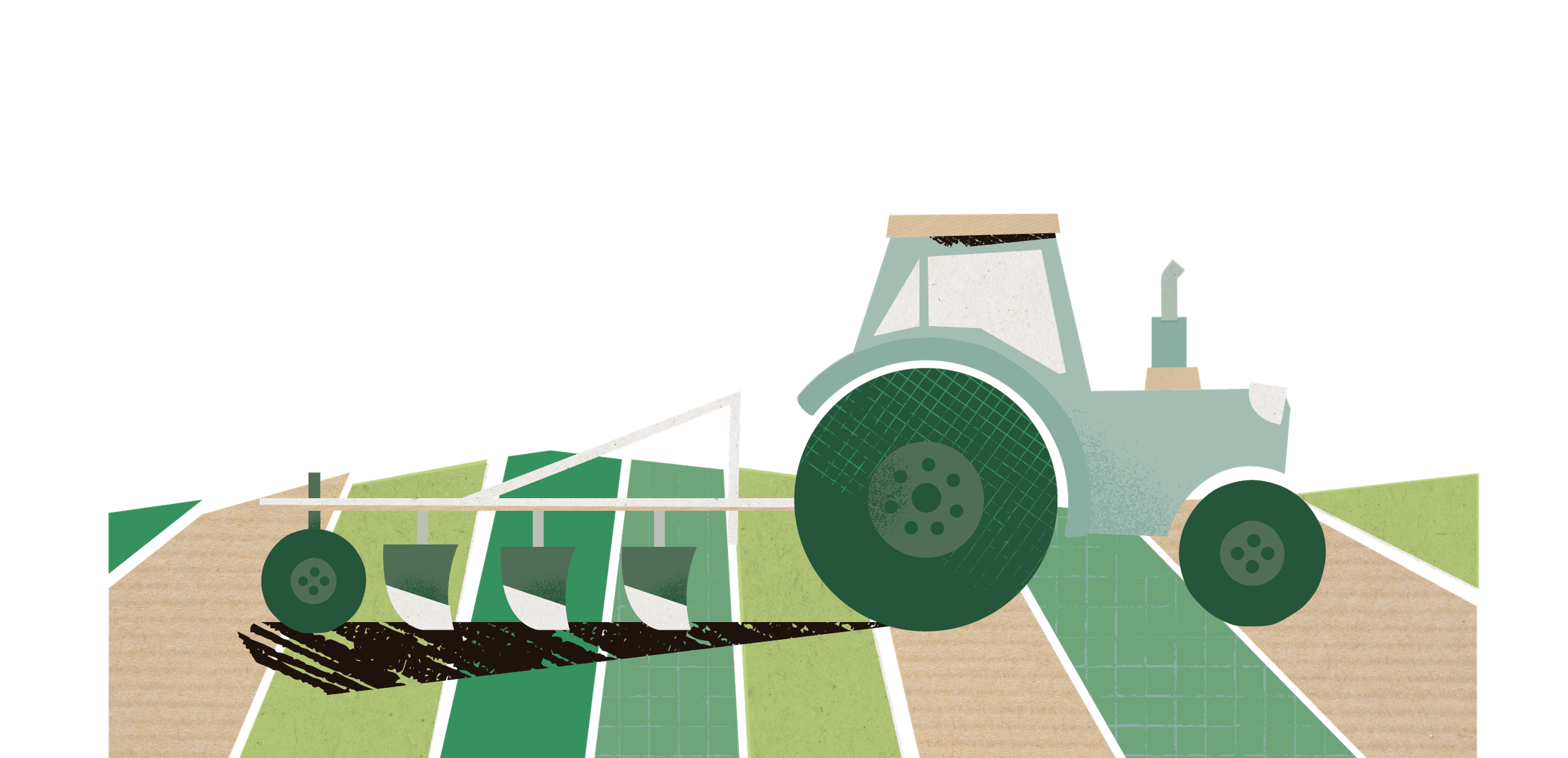Tractor on field