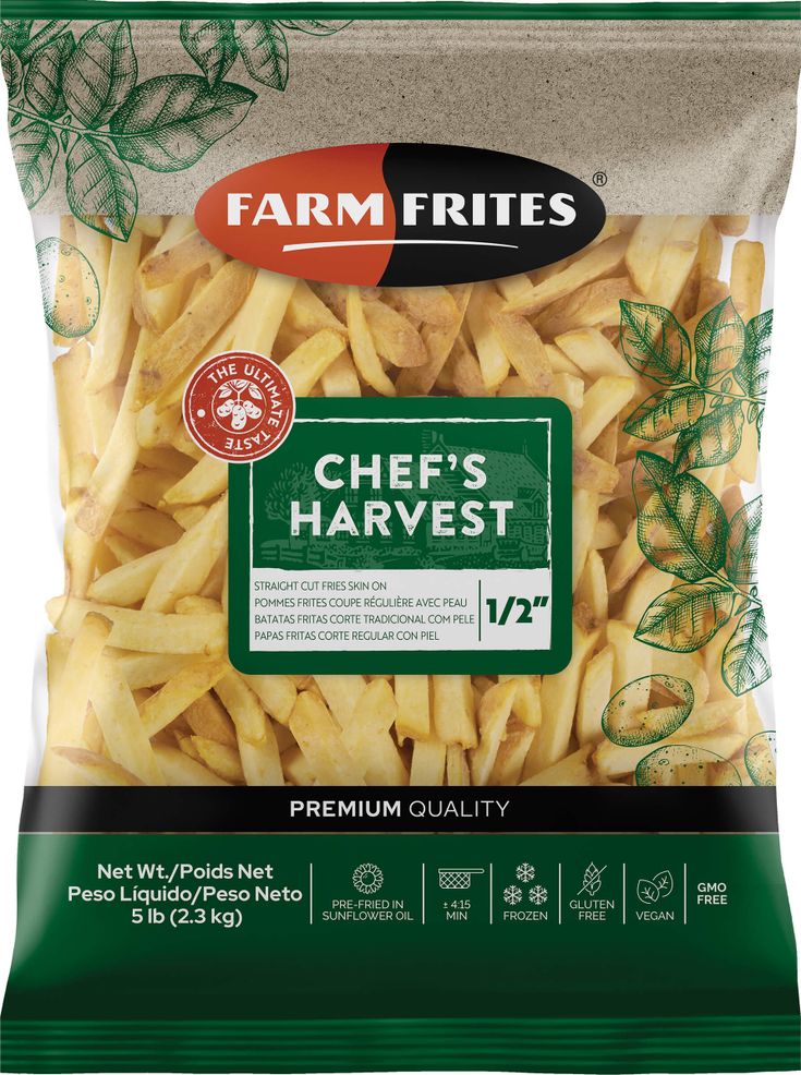 Chef-s Harvest Straight Cut Fries 1-2