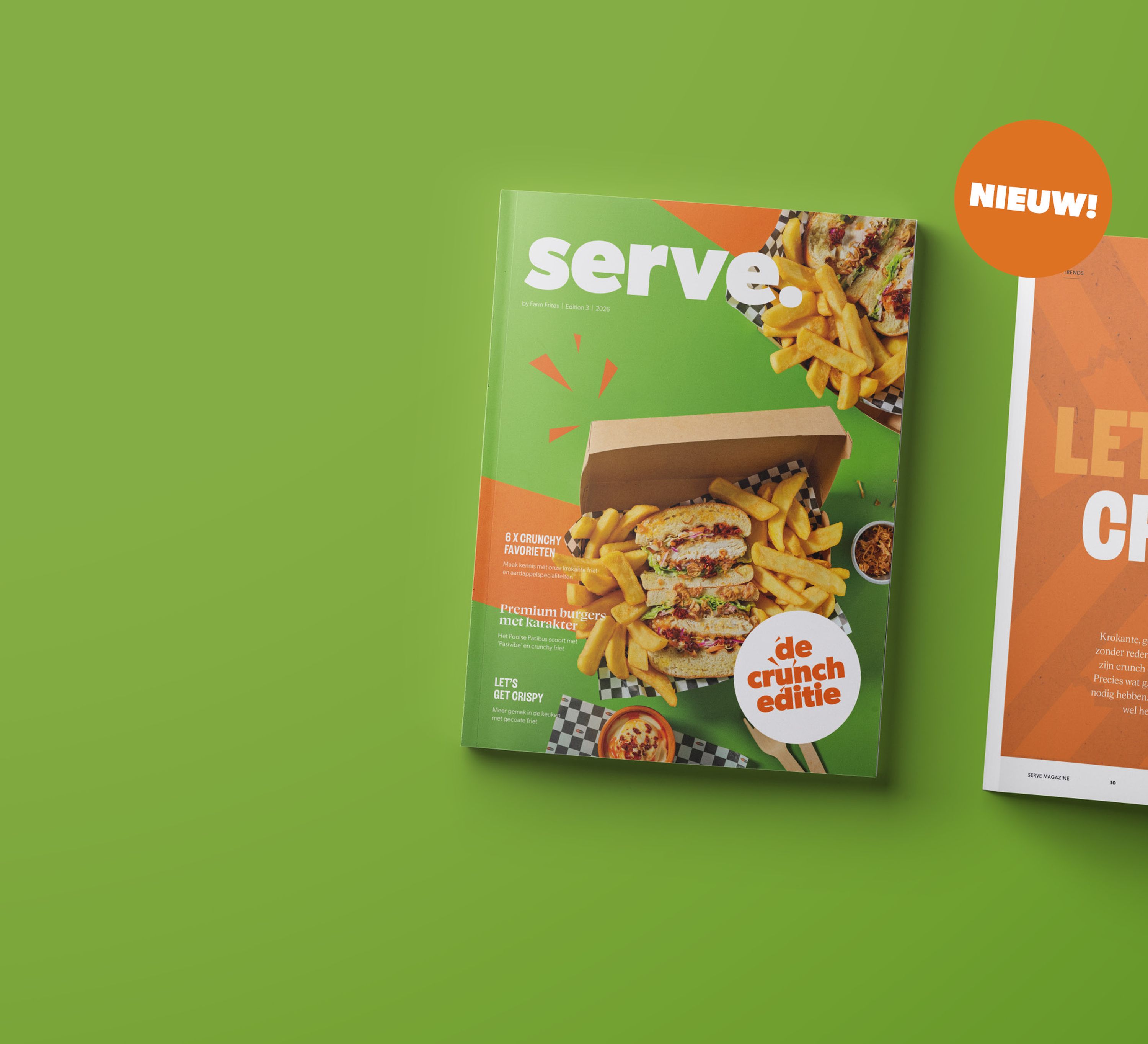 Website header Serve 3 NL magazine homepage mobile