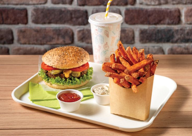 Sweet Potato fries with burger QSR (landscape)2