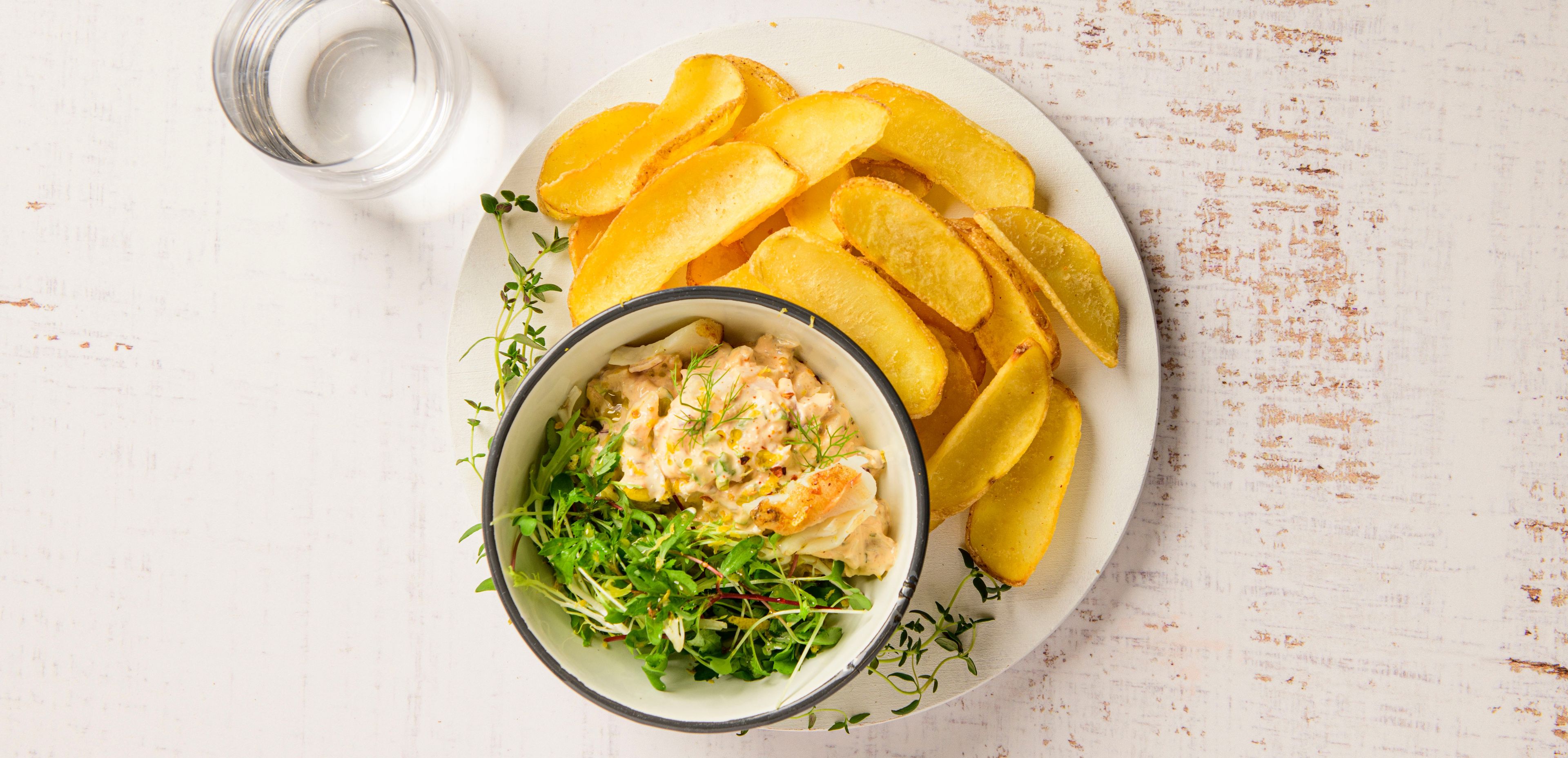 Scoops with Egg And Salmon Spread