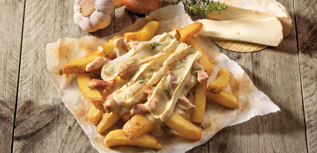Domácí hranolky se sýrem Camembert