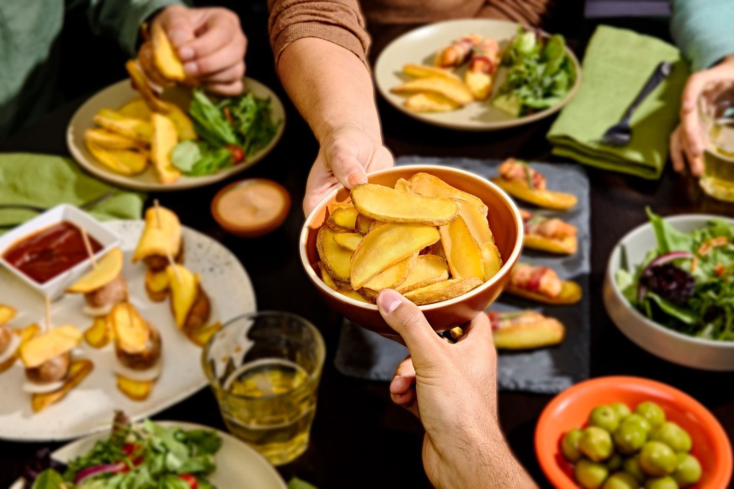 Sharing tapas setting scoops skin on landscape2