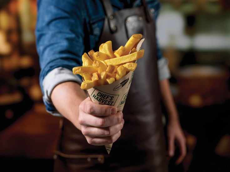 Chef"s Harvest 12mm skin-on chilled paper cone