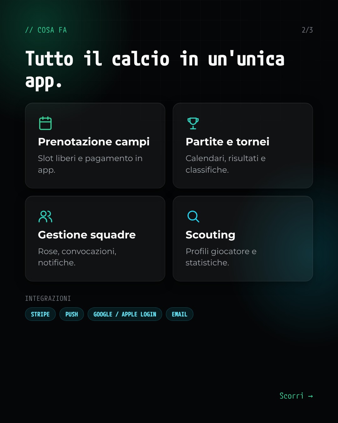ProKick: un'app, tre piattaforme – slide 2