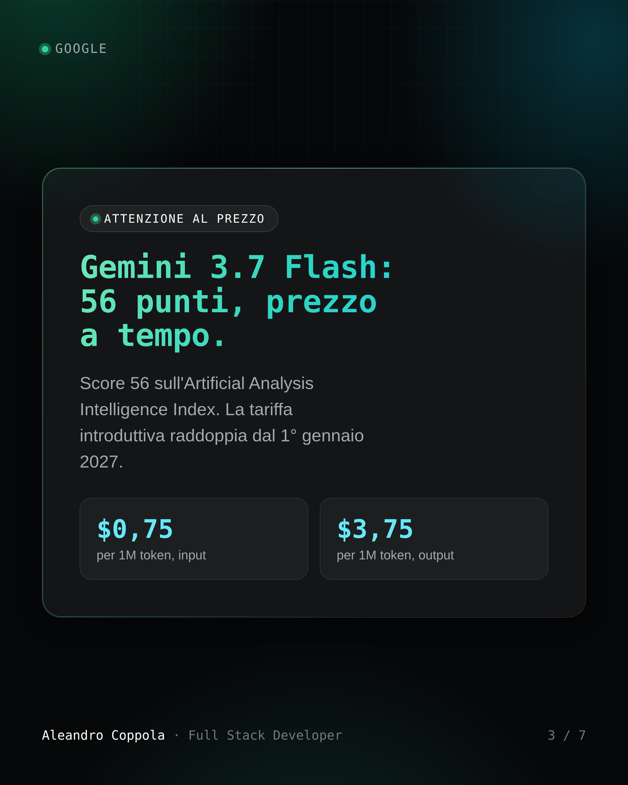 Gemini 3.7 Flash, score 56