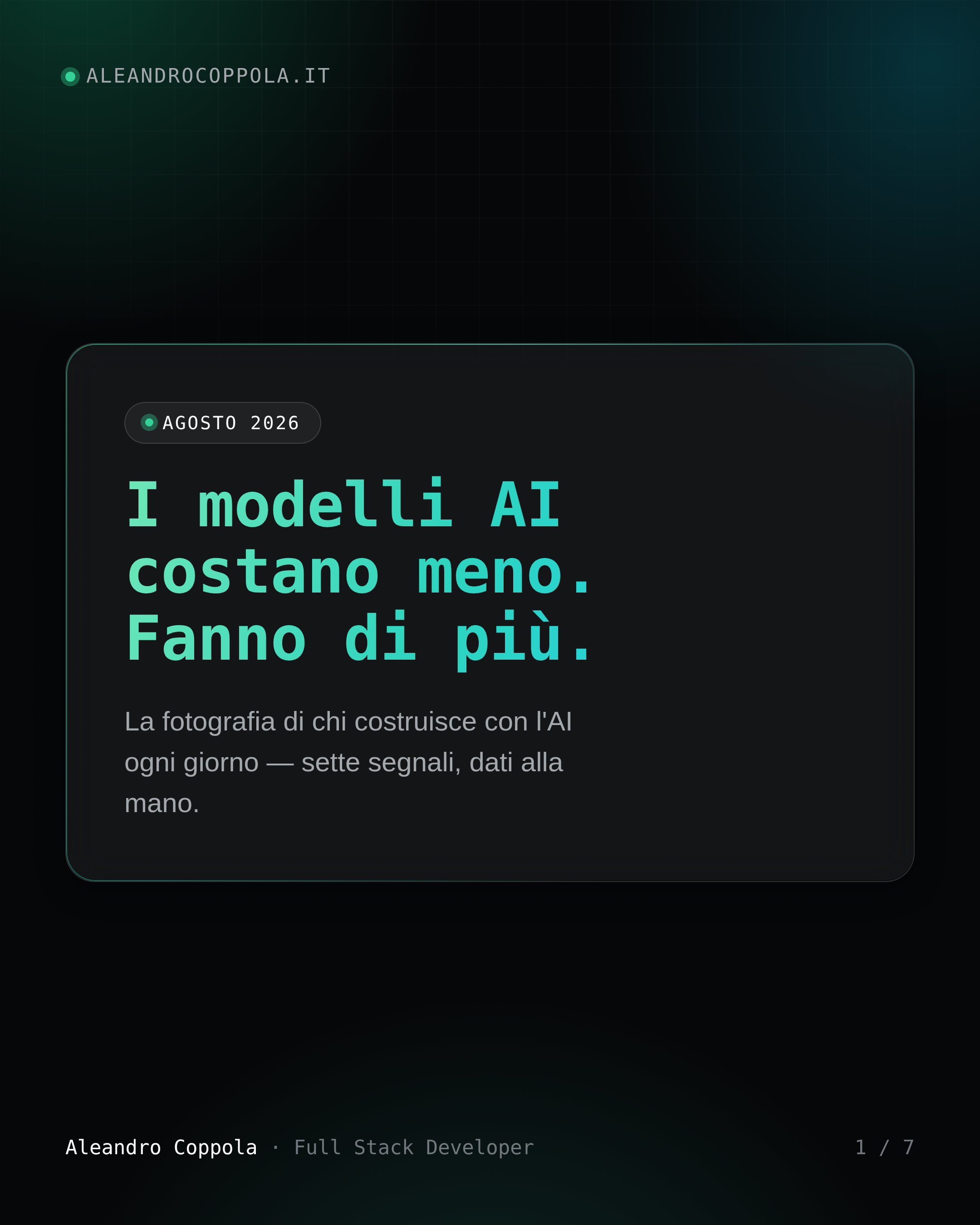 I modelli AI costano meno, fanno di più — copertina
