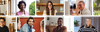 Set of images of learners horizontal portraits