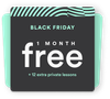 EF english LiveBlack Friday offer of 1 month FREE and 12 extra private classes
