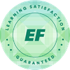 Satisfaction Guaranteed seal, emphasizing our commitment to quality English education