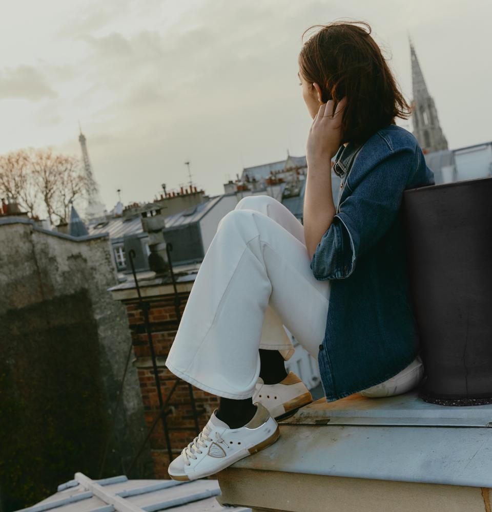 Philippe Model sneakers prsx donna bianco sabbia