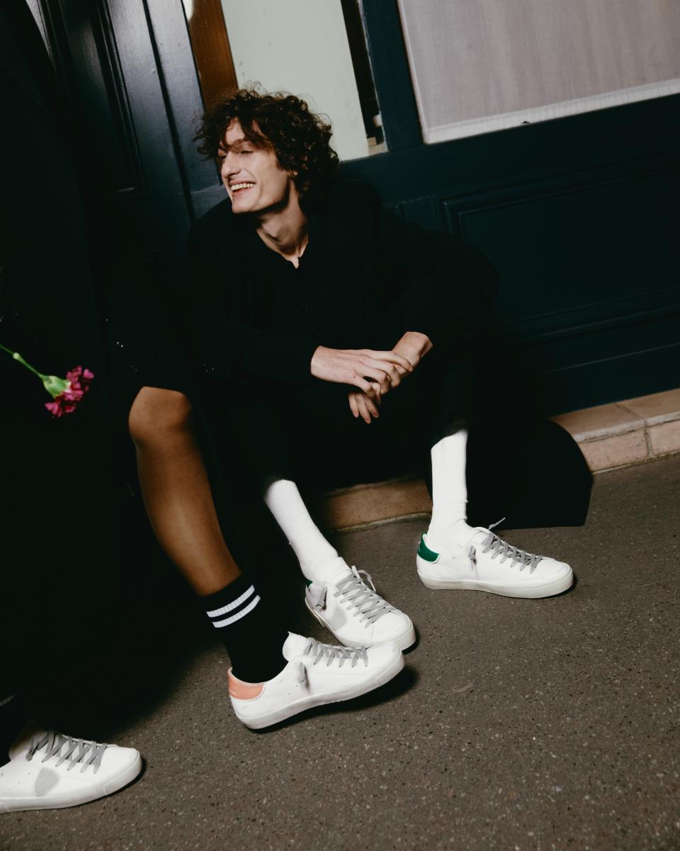 Philippe Model sneakers prsx white green and white pink