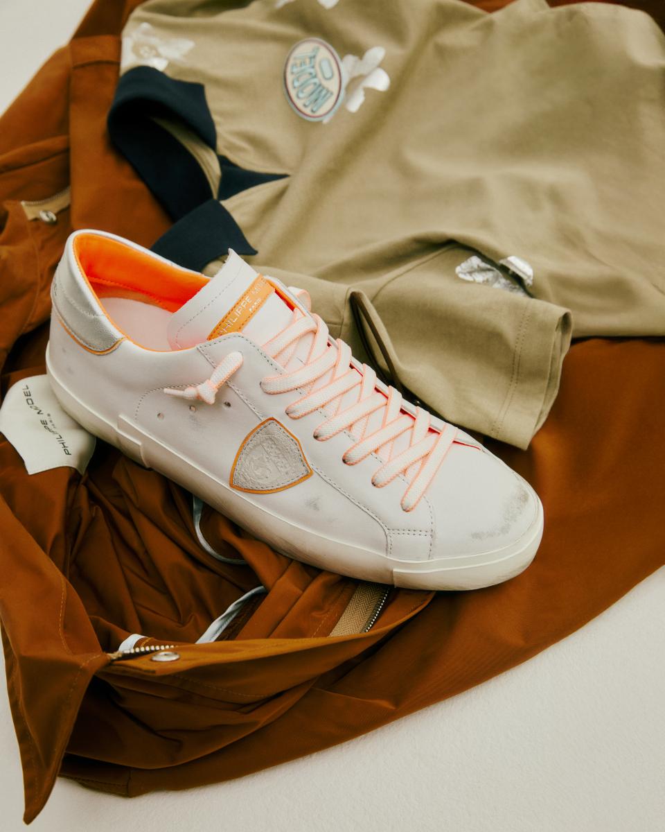 Philippe Model prsx men white orange