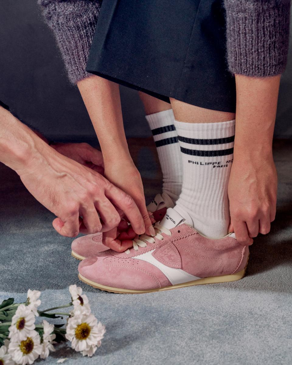 Philippe Model sneakers planche women pink white
