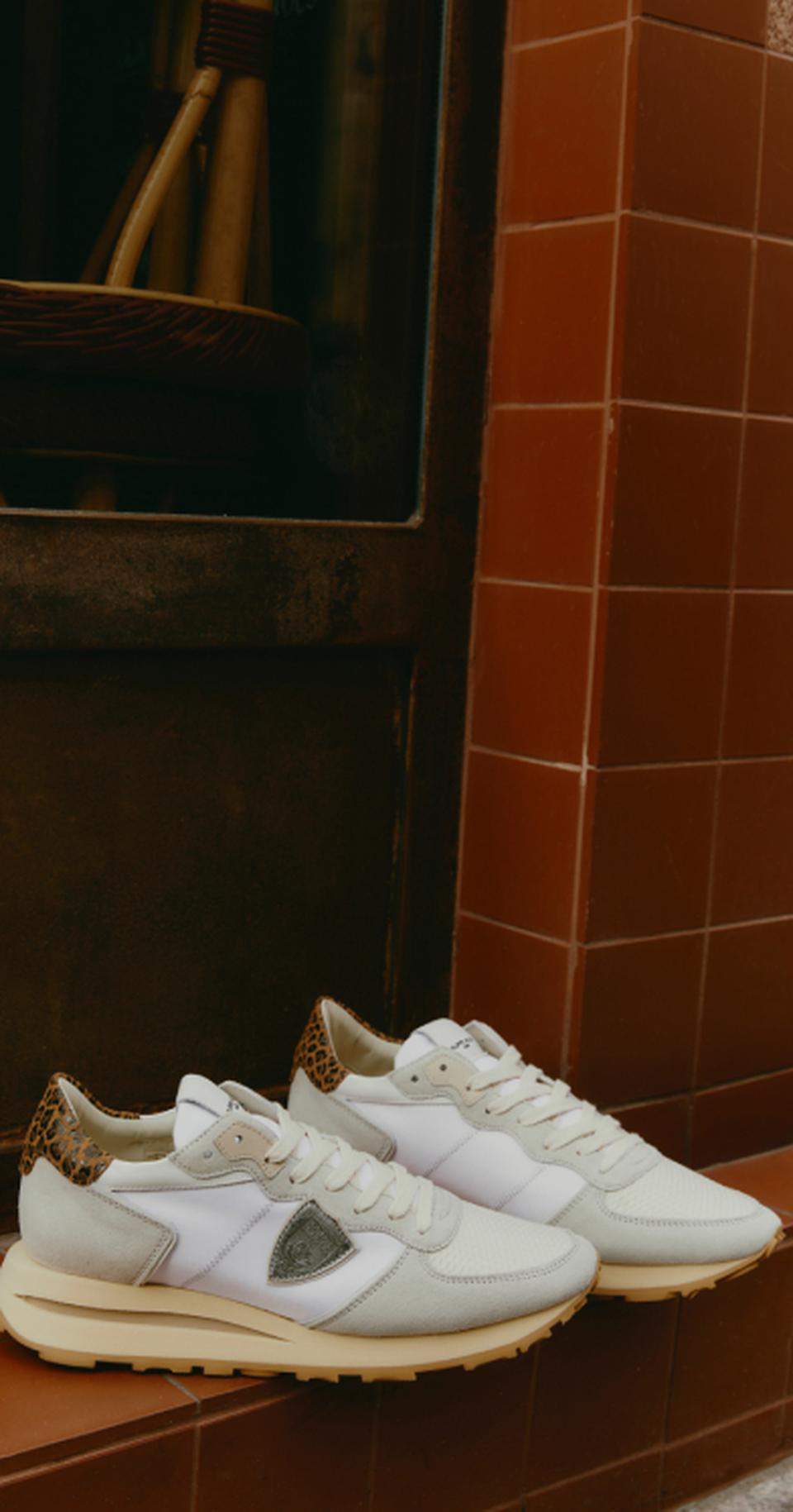 Philippe Model sneakers tropez haute women white beige