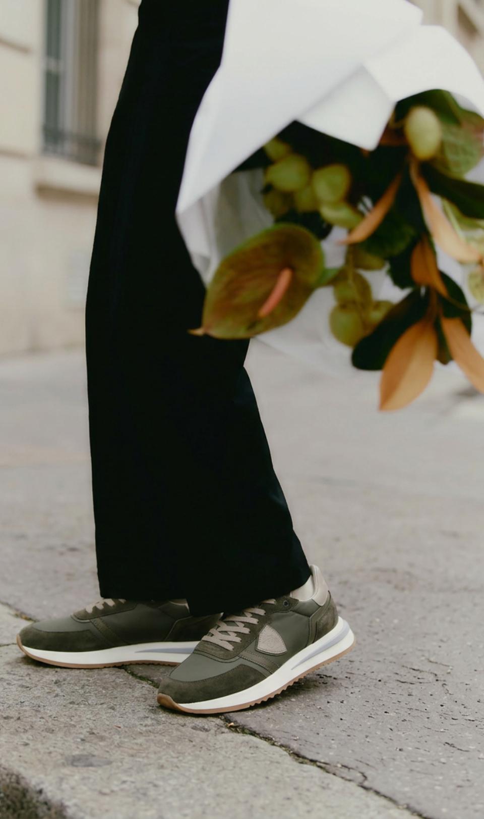 Philippe Model sneakers tropez 2.1 uomo verde militare beige