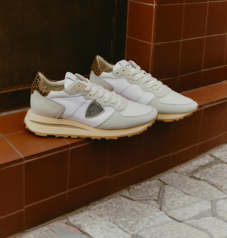 Philippe Model sneakers tropez haute women white beige