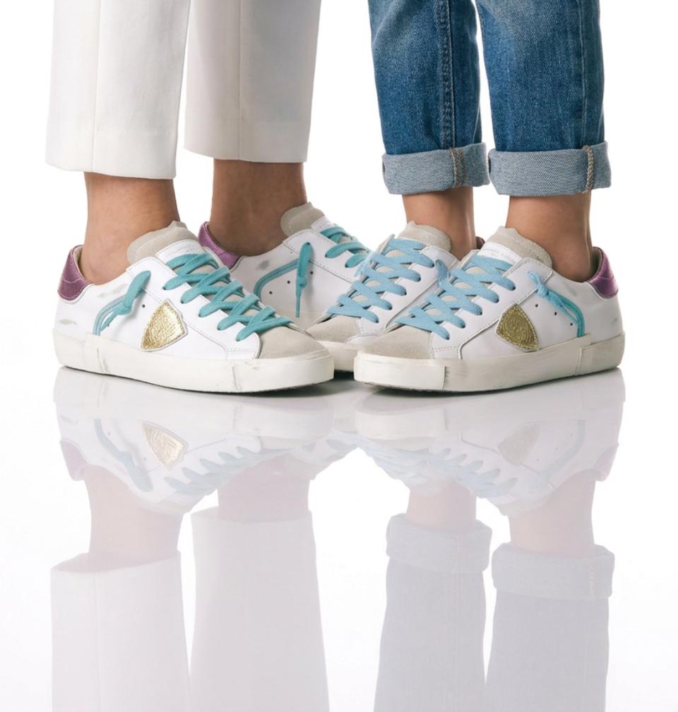 Philippe Model sneakers prsx mini me bianco viola azzurro