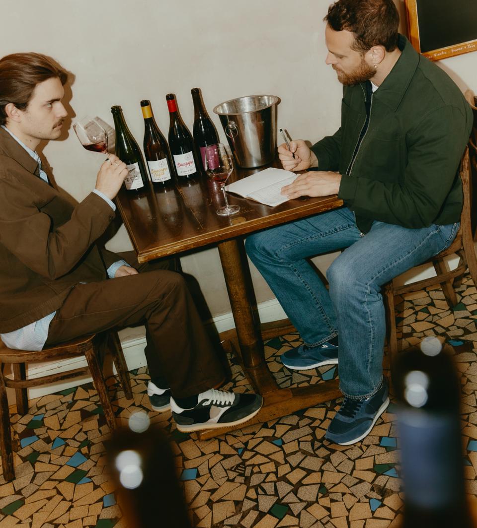 Philippe Model baskets blville homme bleu et noir et blanc