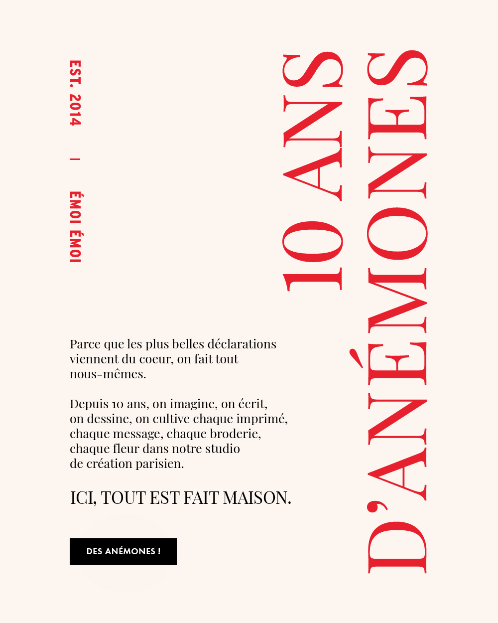 anémones desk + cta