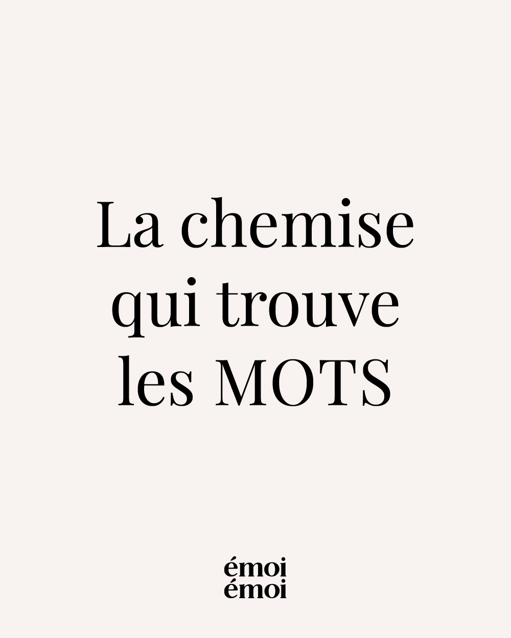 LP CHEMISES MOTS 1/2