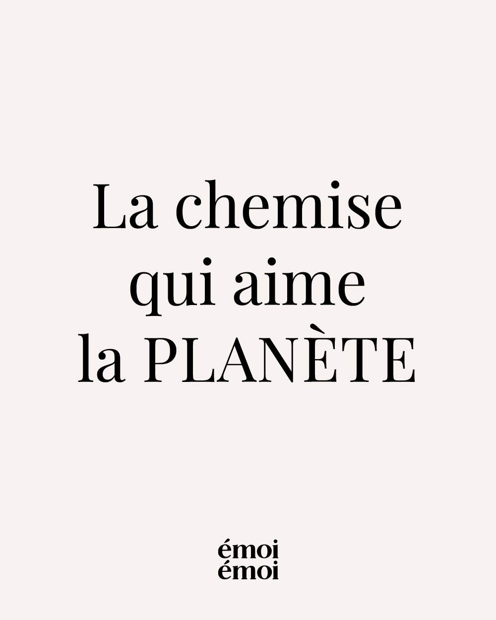 LP CHEMISES PLANÈTE 1/2