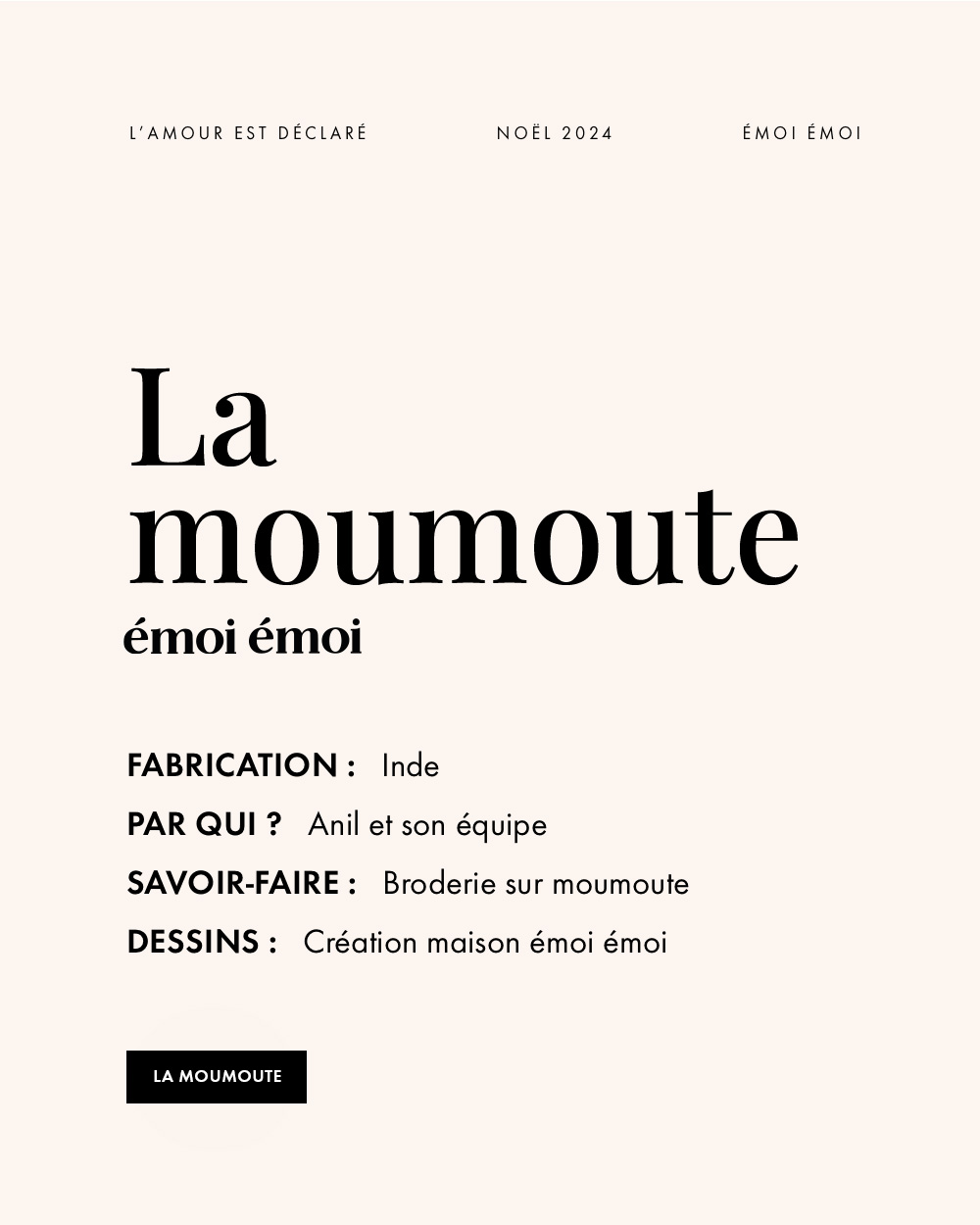 LP CATALOGUE NOEL MOUMOUTE DESK