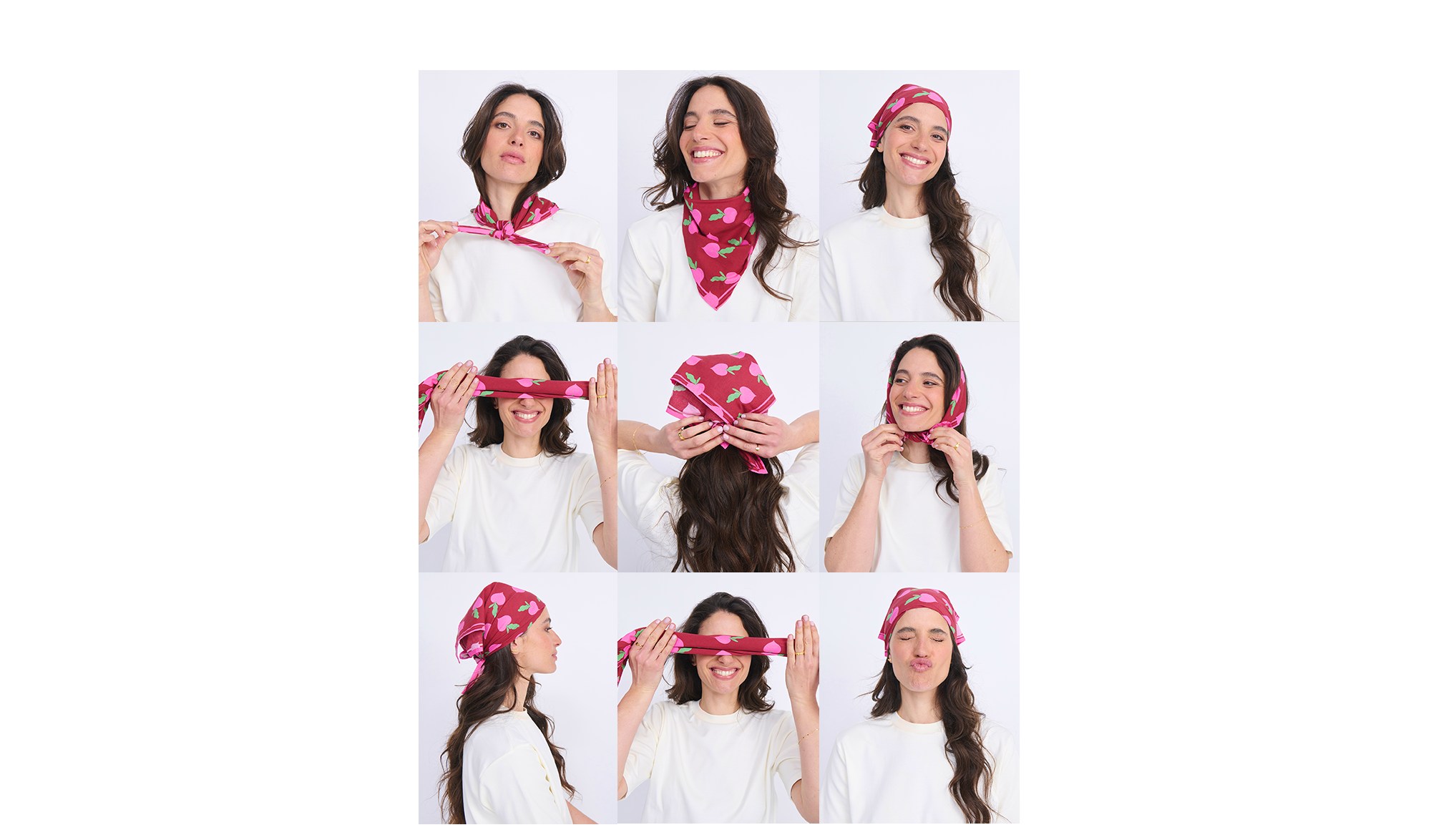 Foulard Radis love lookbook Coeur d