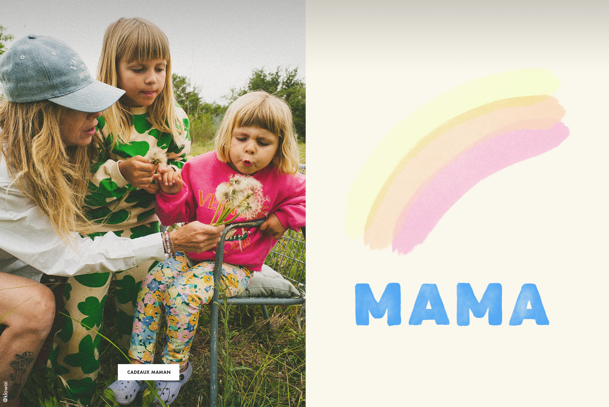 Une maman et ses filles portant du émoi émoi