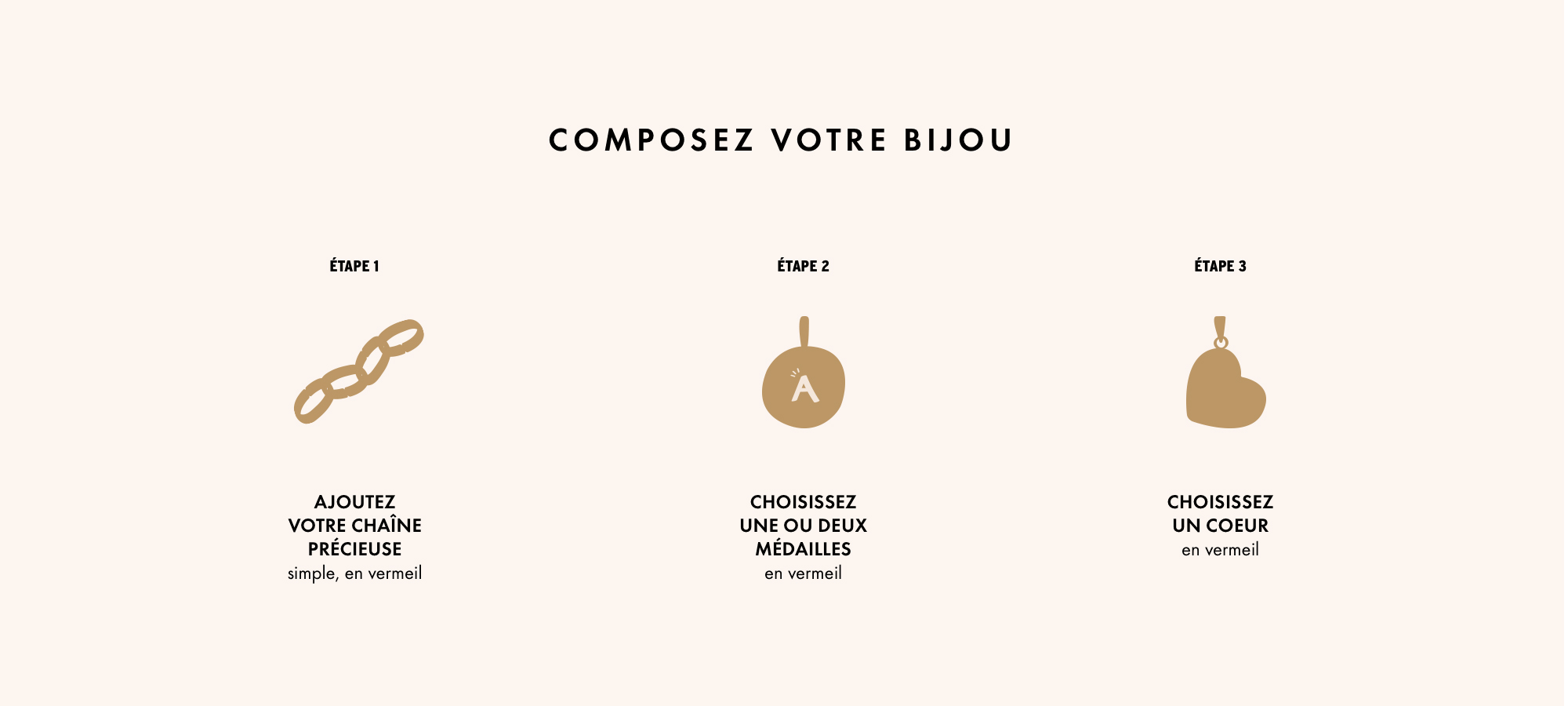 Composez votre bijoux précieux