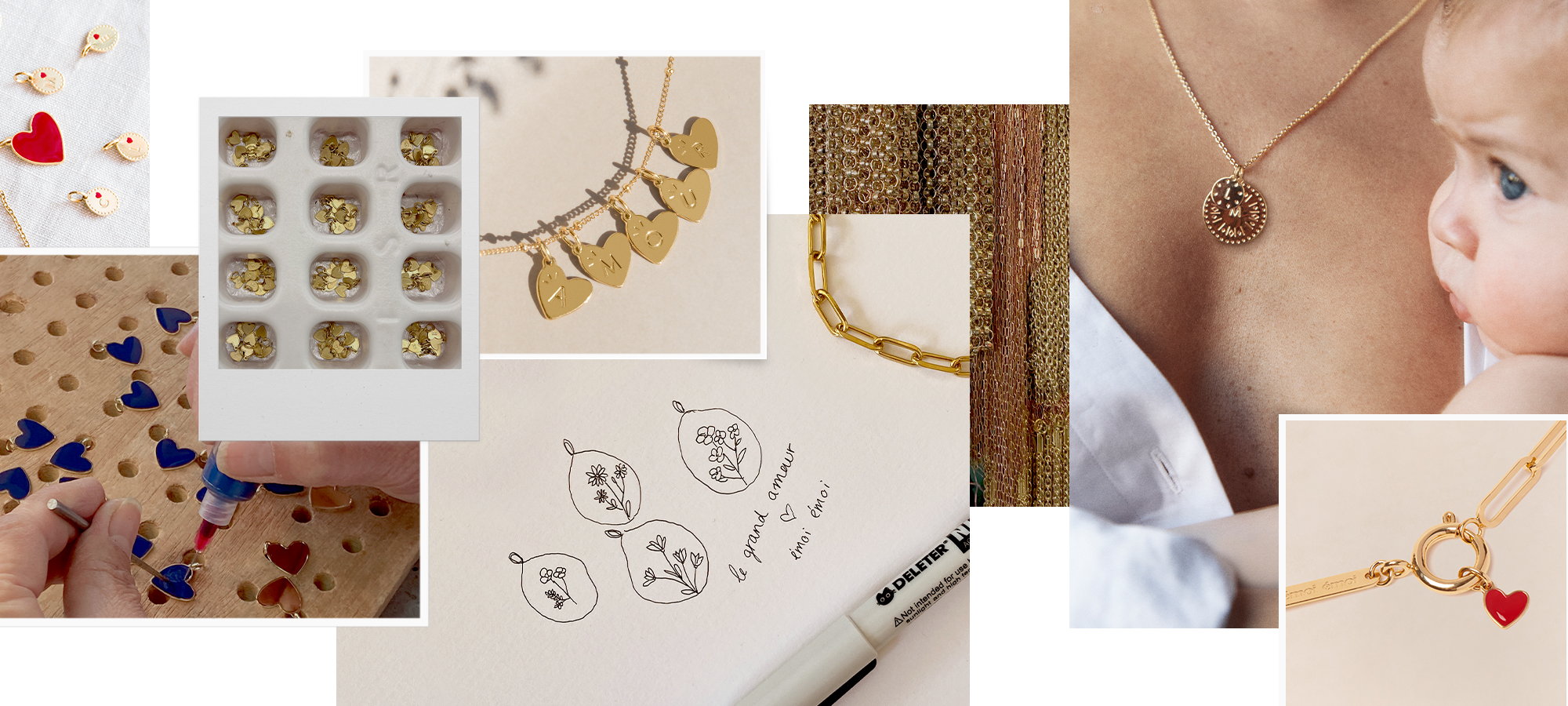 collage bijoux