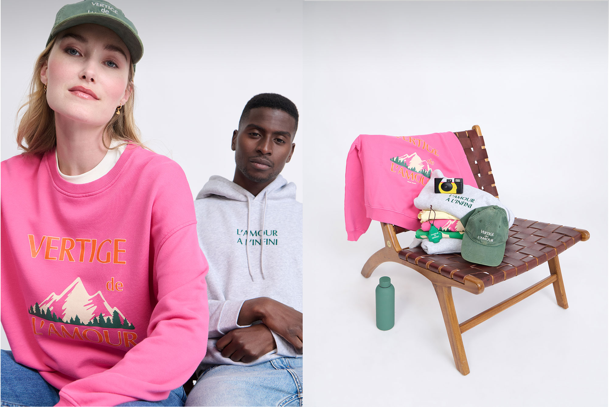 couple portant la nouvelle capsule vertige de 