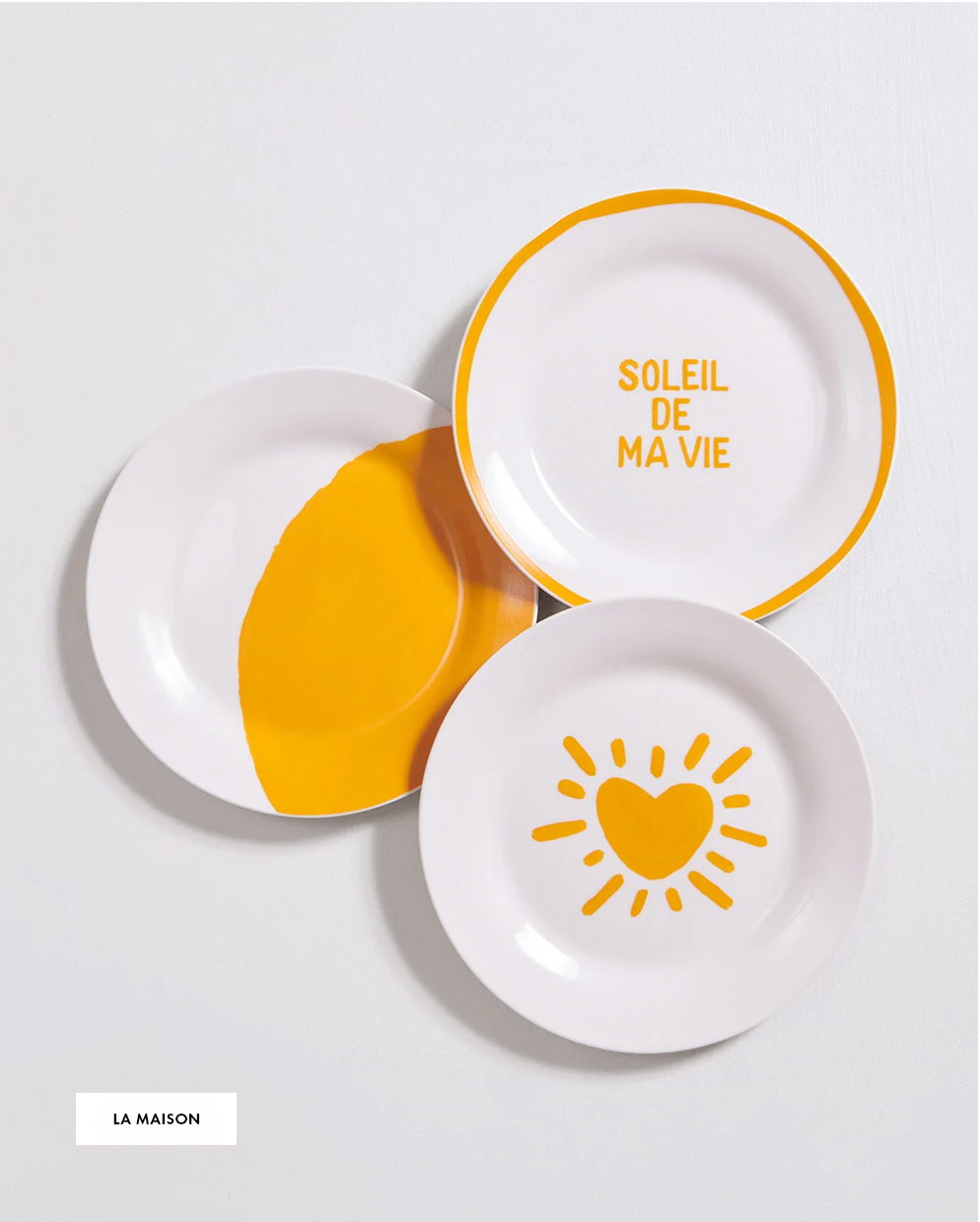 Assiettes Soleil de ma vie
