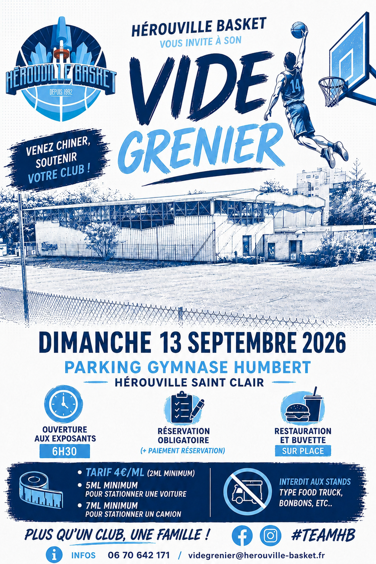 L'agenda du club saison 2026/2027