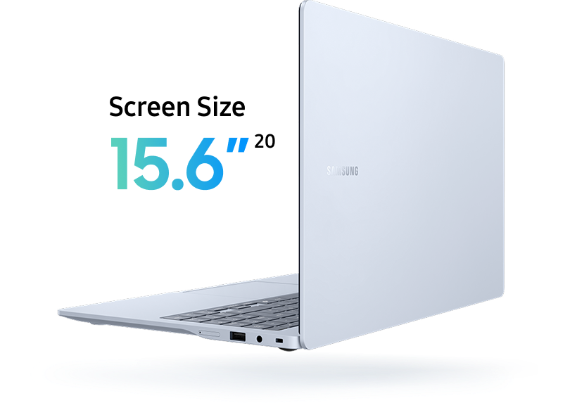Side view photo of the Galaxy Book5 Edge 5G laptop showing its slim profile