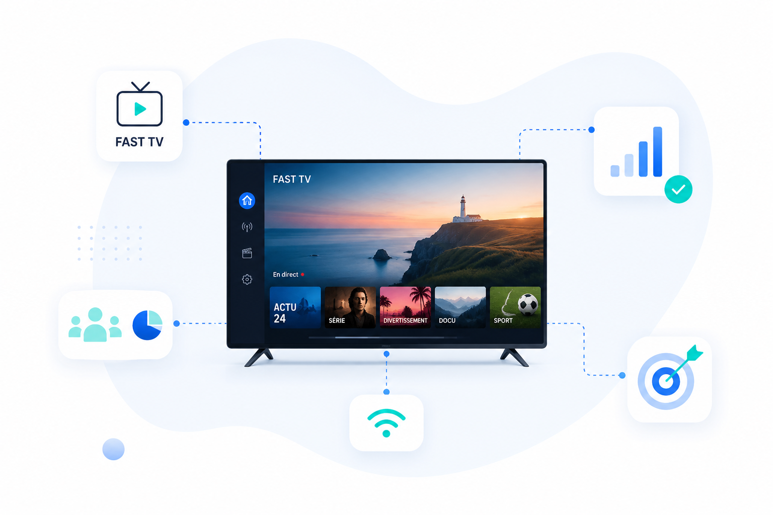 Fast TV (Free Ad-Supported Streaming TV) : le guide complet pour comprendre ce canal publicitaire